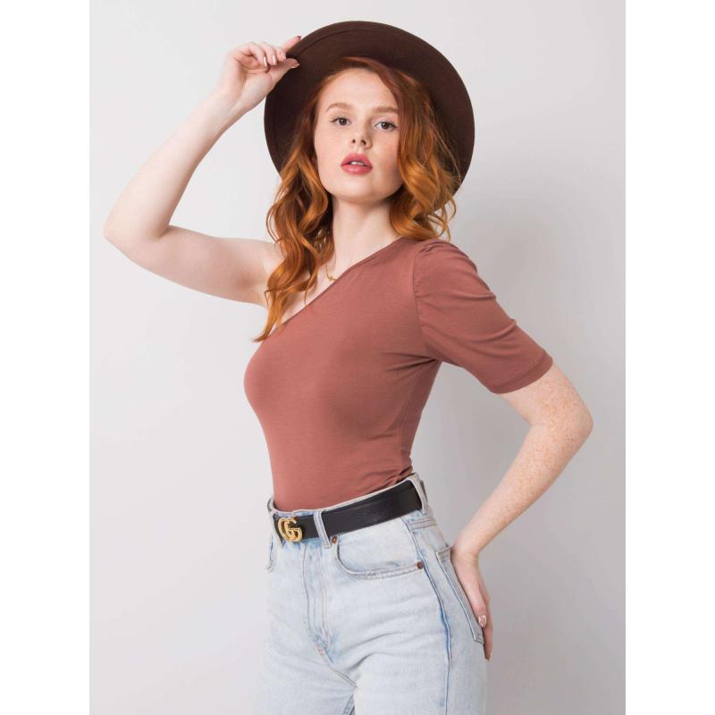 Dámská halenka Jeanne RUE PARIS hnědá viskózová 