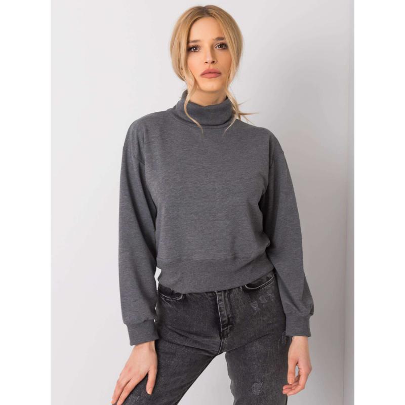 Dámská mikina melanžová VIVIAN tmavě šedá 