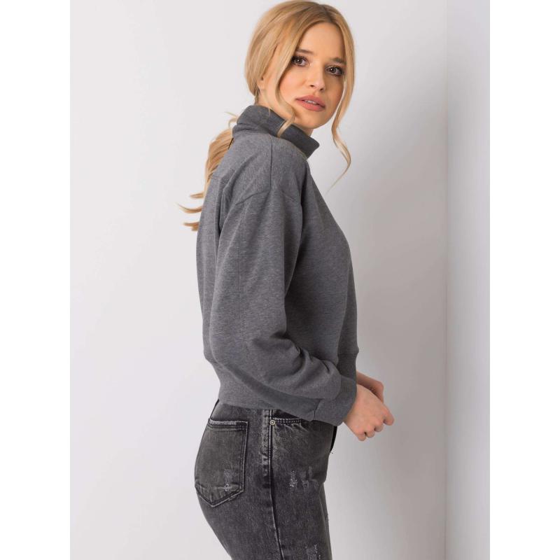 Dámská mikina melanžová VIVIAN tmavě šedá 