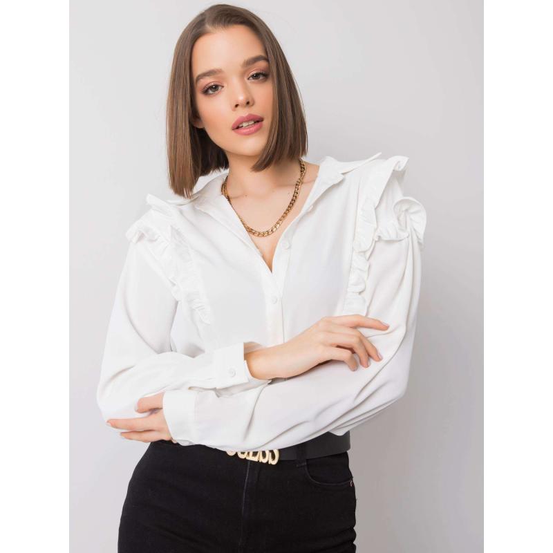 Dámská košile s volánky Layla OCH BELLA ecru 