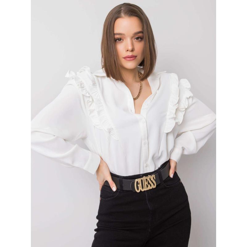 Dámská košile s volánky Layla OCH BELLA ecru 