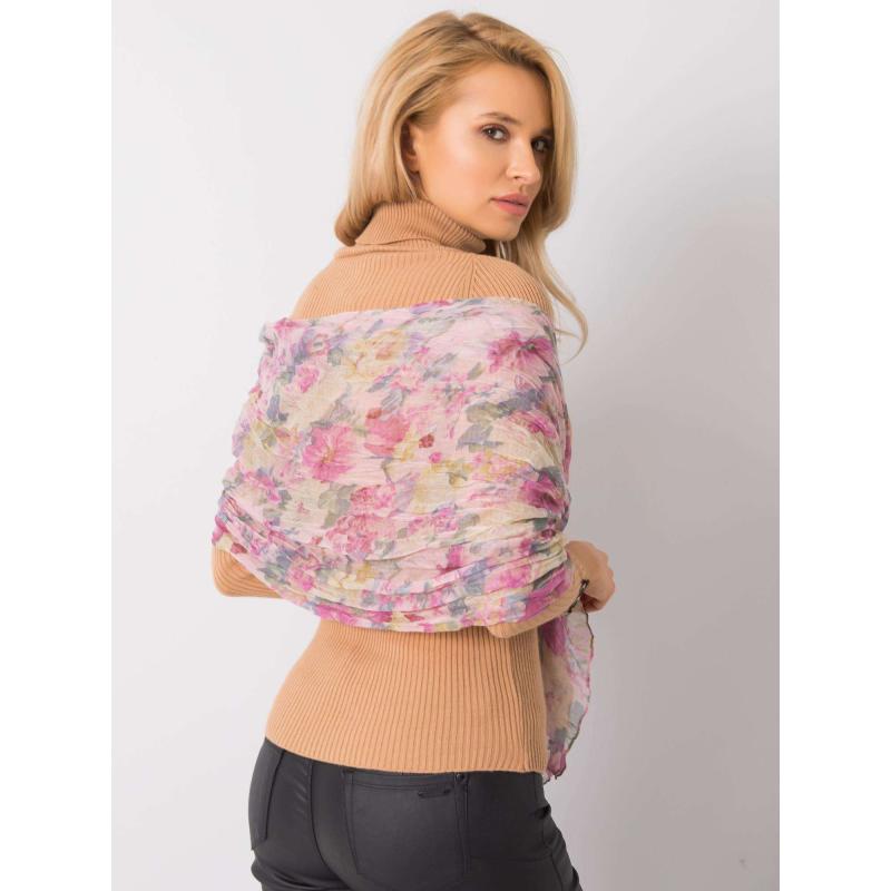 Dámský šátek květinový FRANCIS pudrově růžový  