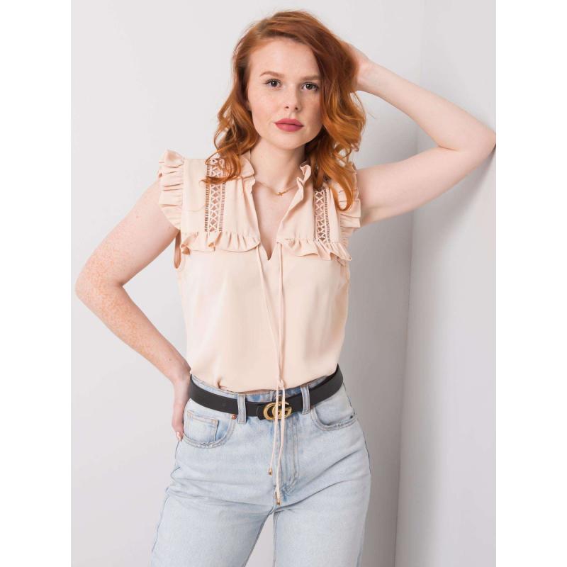 Dámská halenka Eira OCH BELLA světle béžová