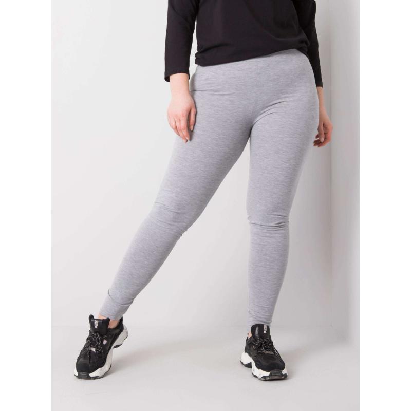 Női melange plus size pamut leggings PHOEBE szürke