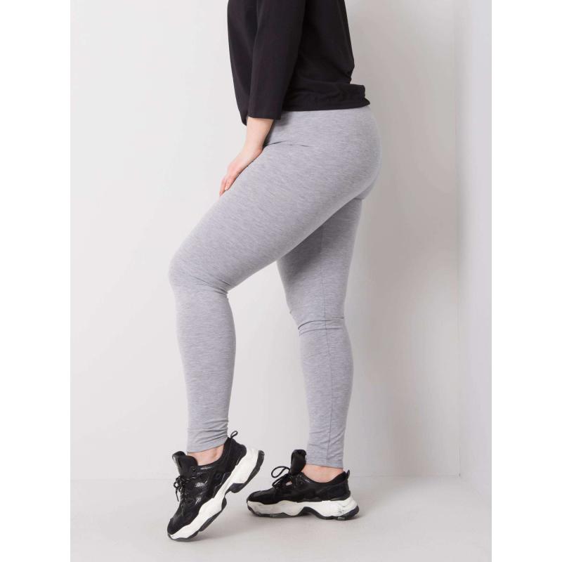 Női melange plus size pamut leggings PHOEBE szürke