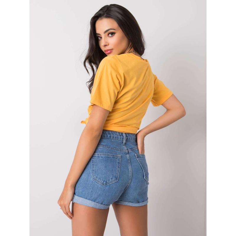 Dámské tričko s aplikací RAMIRA světle oranžové 