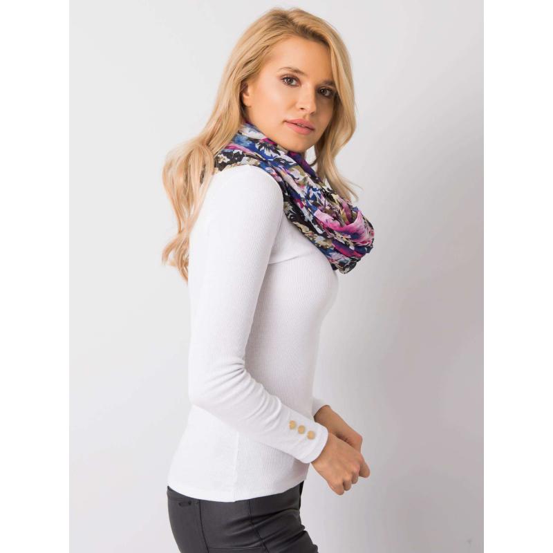 Fekete virágos sál