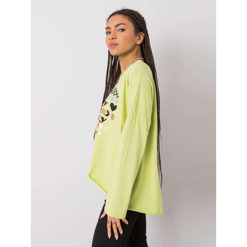Női hosszú ujjú blúz MIRIANA világoszöld