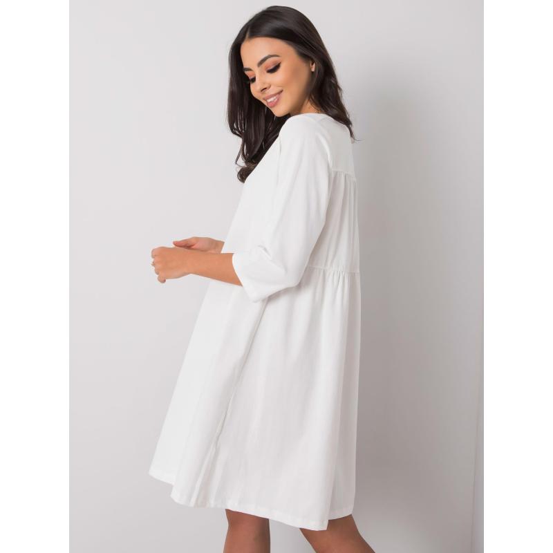 Dámské šaty bavlněné DALENNE bílé 