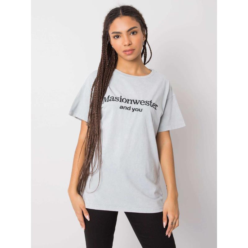 Női póló Michelle RUE PARIS szürke