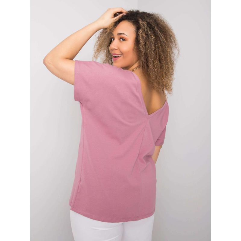 Dámské tričko plus size BEVERLY růžové