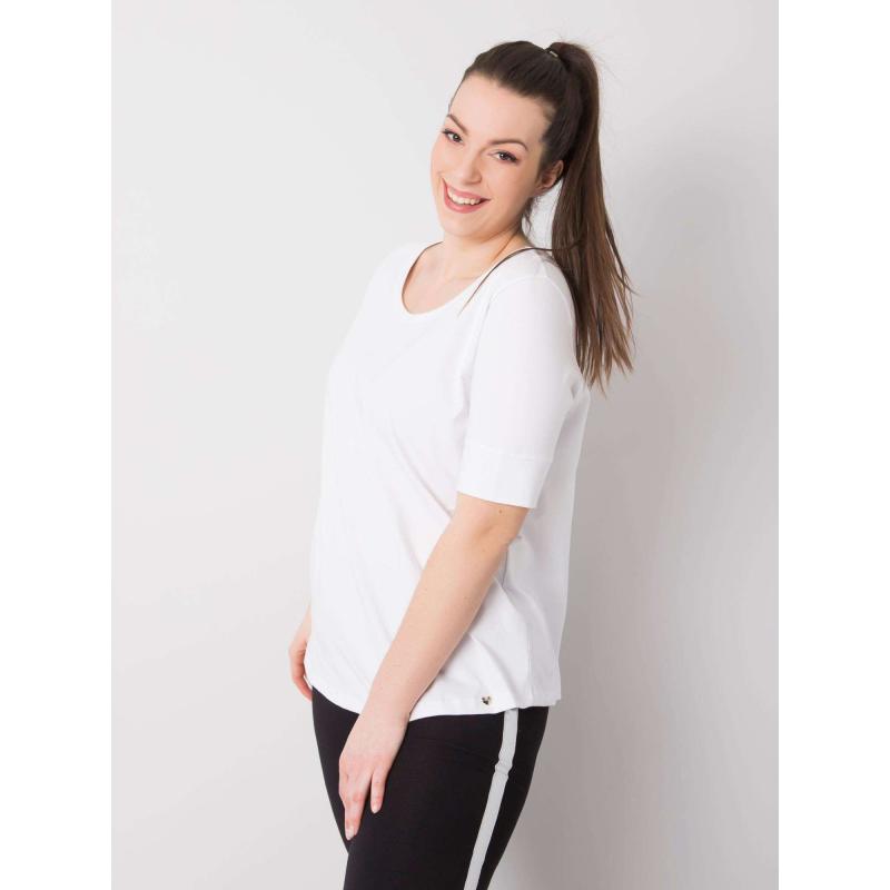 Dámské tričko plus size MISSY bílé