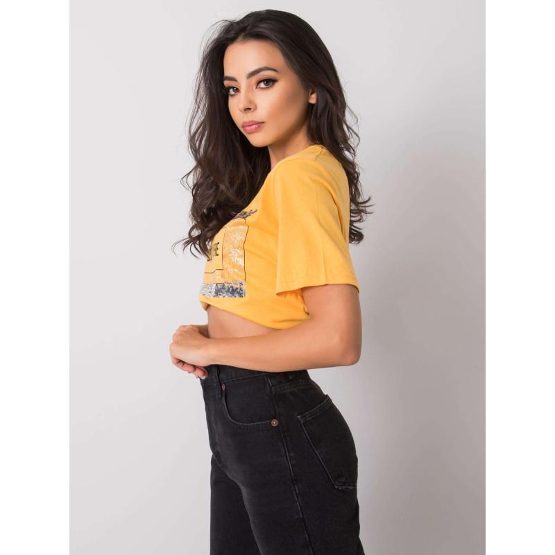 Dámské tričko s nápisem NIKKI světle oranžové 