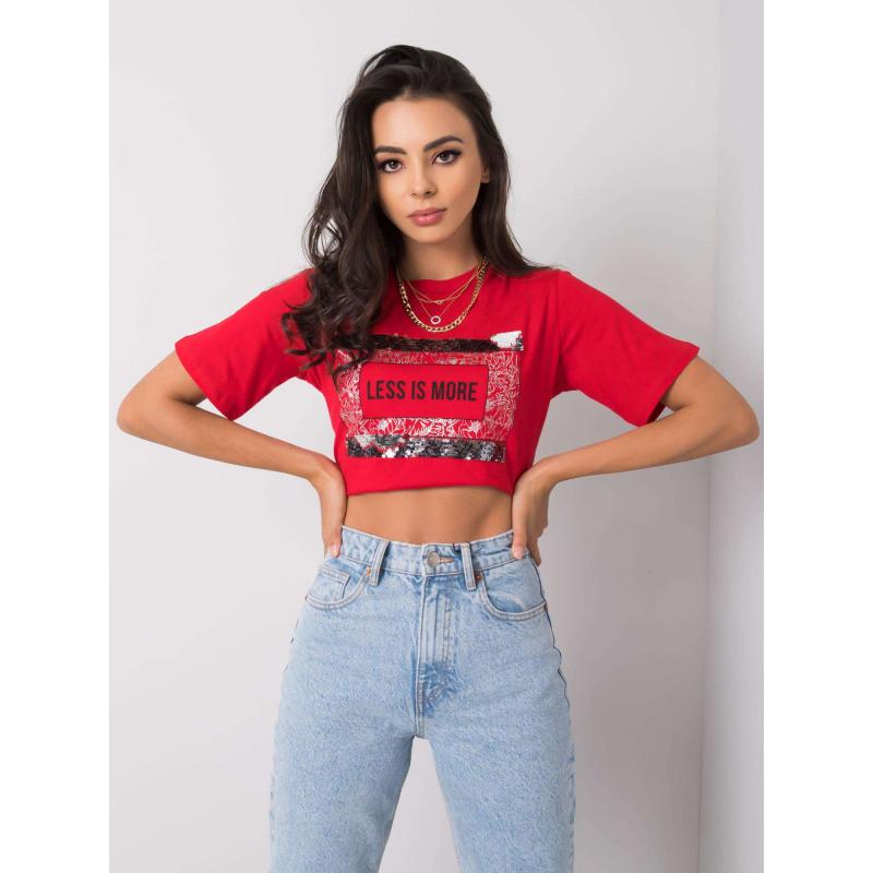 Dámské tričko s nápisem NIKKI červené