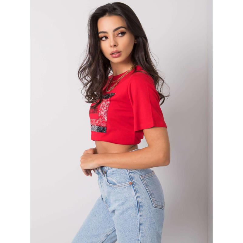 Dámské tričko s nápisem NIKKI červené