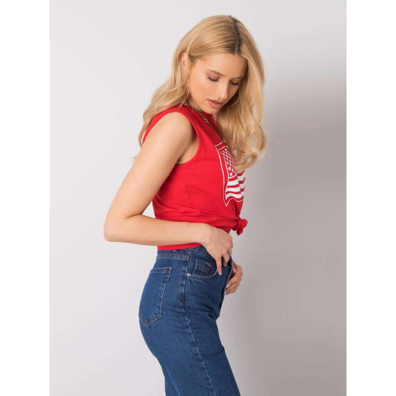 Női nyomtatott felső Petra RUE PARIS piros RUE PARIS piros