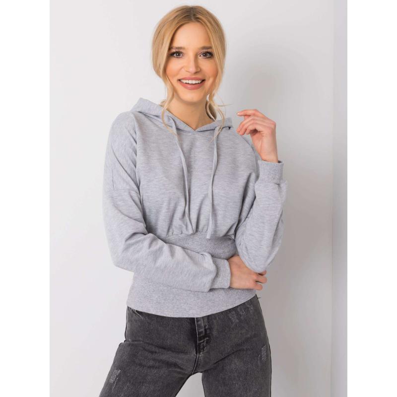 Dámská mikina melanžová Leilani RUE PARIS šedá 