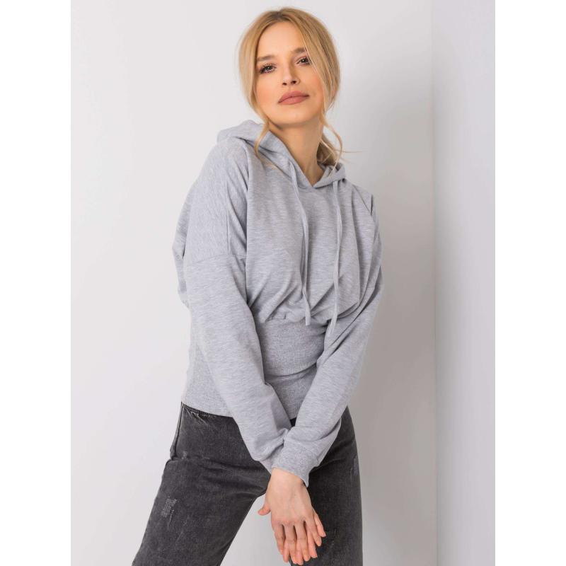 Dámská mikina melanžová Leilani RUE PARIS šedá 