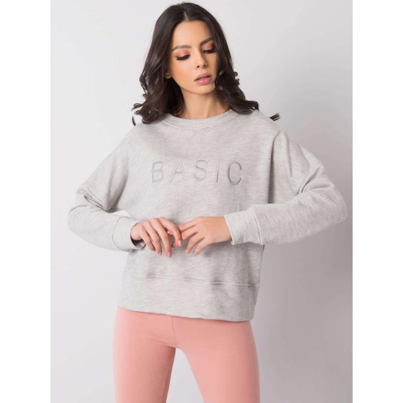 Női melange pulóver VERONICA világosszürke