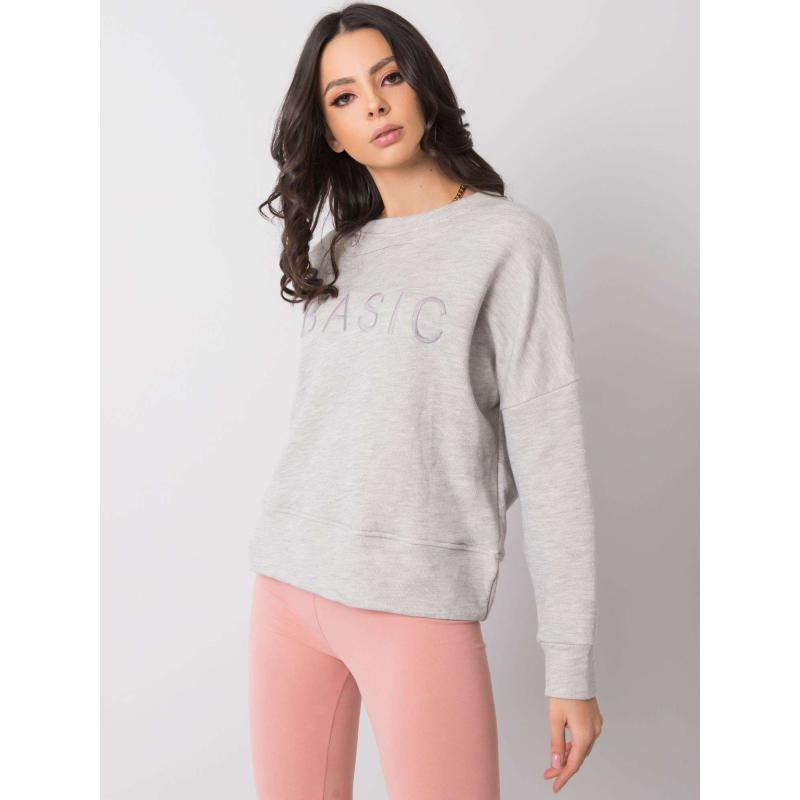 Női melange pulóver VERONICA világosszürke