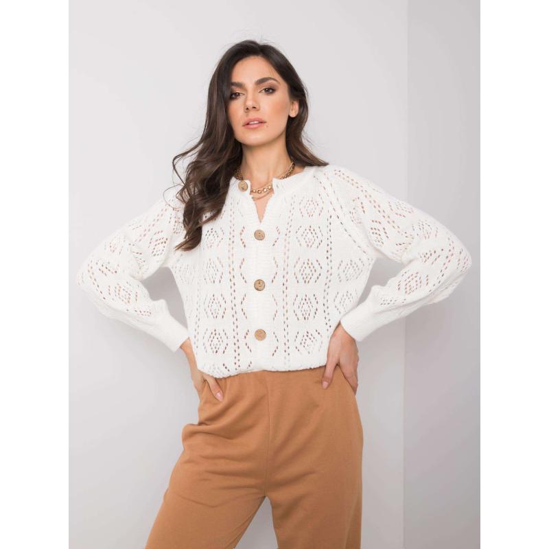 Dámský svetr na knoflíky Sierra OCH BELLA ecru 