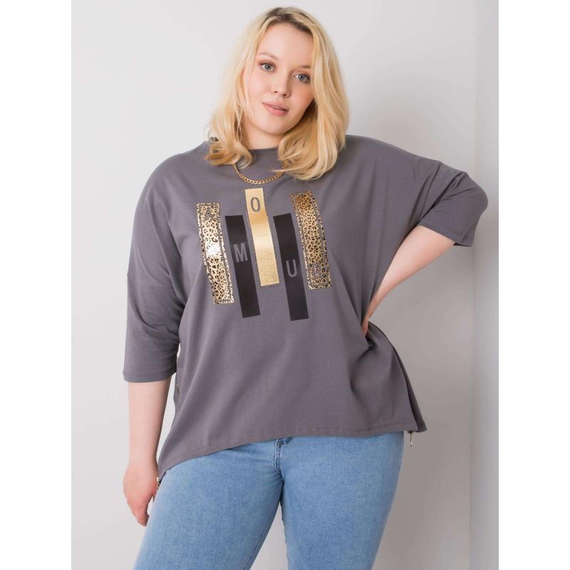 Dámská halenka IZZY tmavě šedá