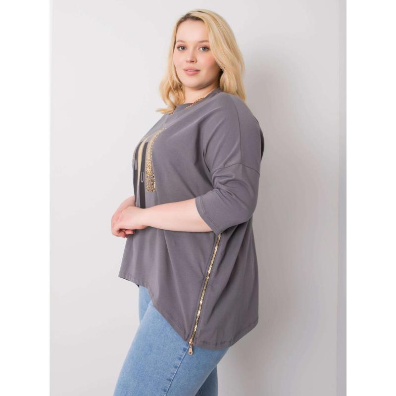 Dámská halenka IZZY tmavě šedá