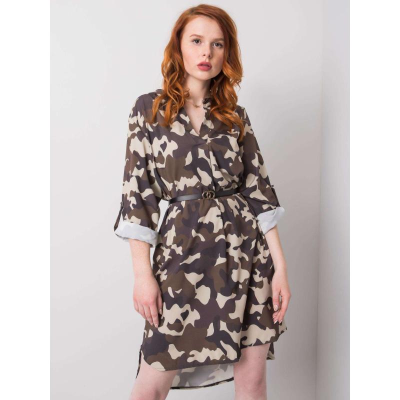 Dámské šaty BLAISE béžovo-khaki 