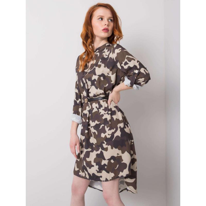 Dámské šaty BLAISE béžovo-khaki 