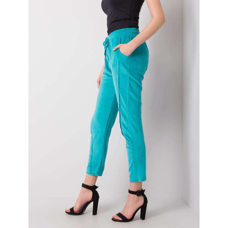 Dámské tepláky Juanita RUE PARIS tyrkysové 