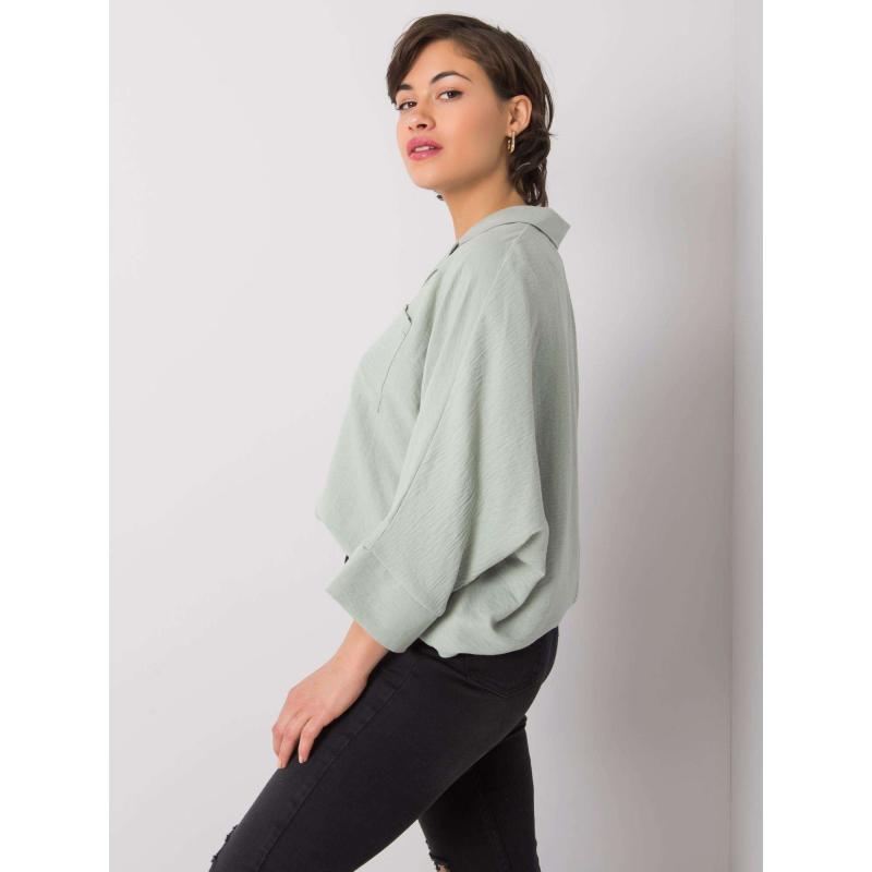Dámská košile Mayra RUE PARIS mátově zelená 