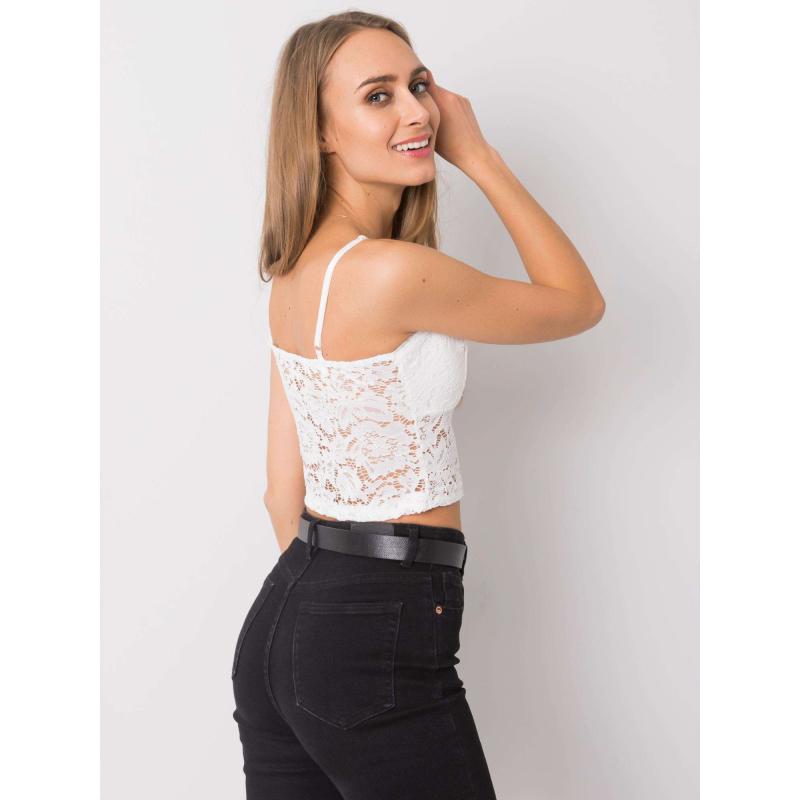 Dámský top krajkový Zorinne OCH BELLA bílý