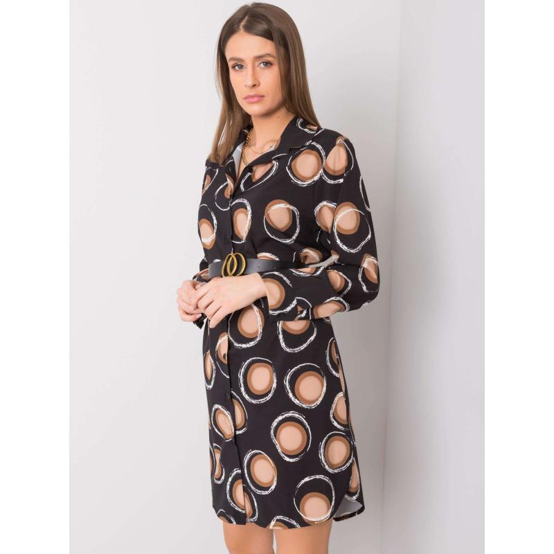 Dámské šaty FARRO černohnědé 