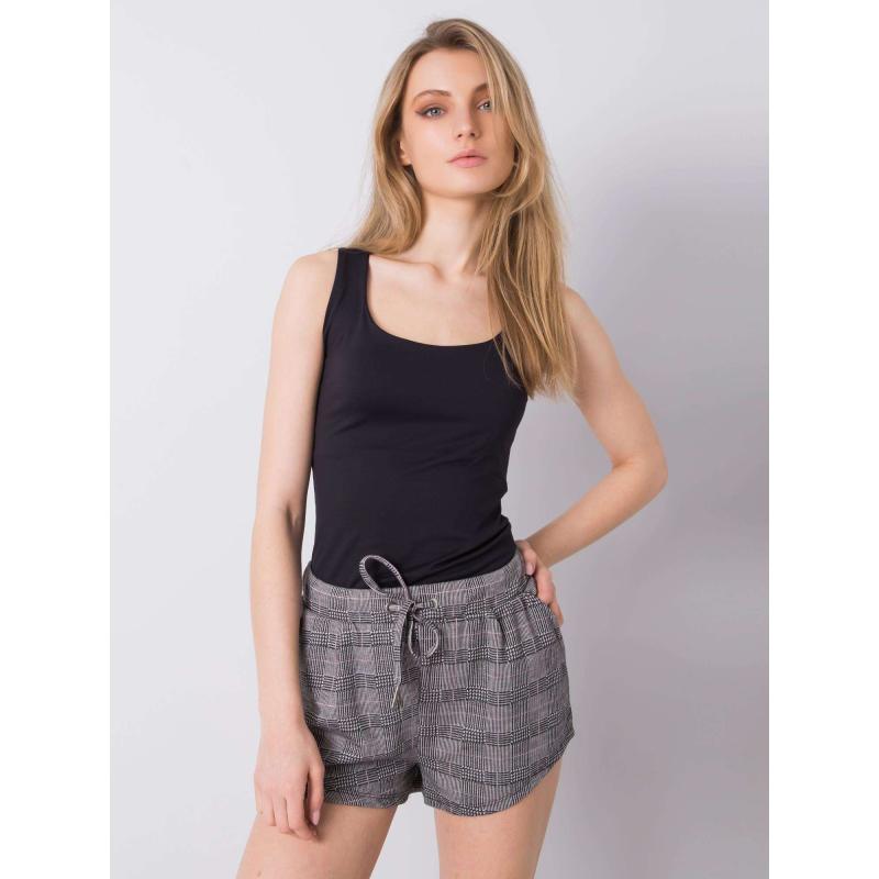 Dámské šortky kostkované Ravenna STITCH & SOUL černé 