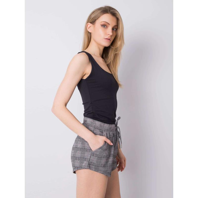 Dámské šortky kostkované Ravenna STITCH & SOUL černé 