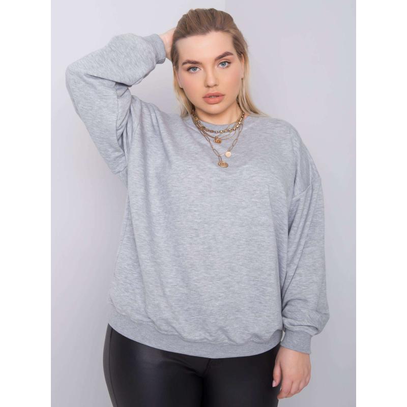 Női plus size pulóver MISCHA szürke