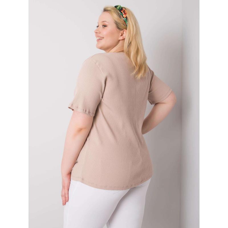 Női plus size blúz STELLA beige