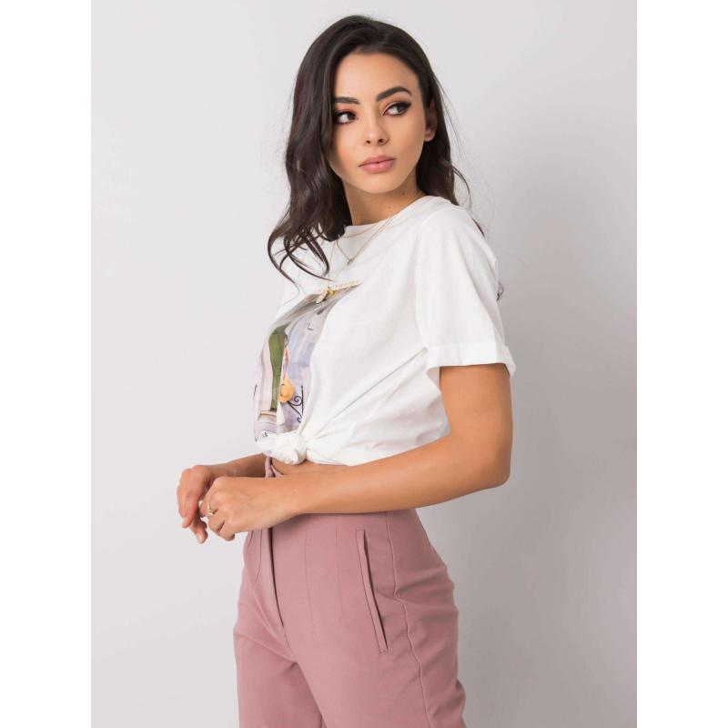 Dámské tričko s potiskem GAELLE bílé 