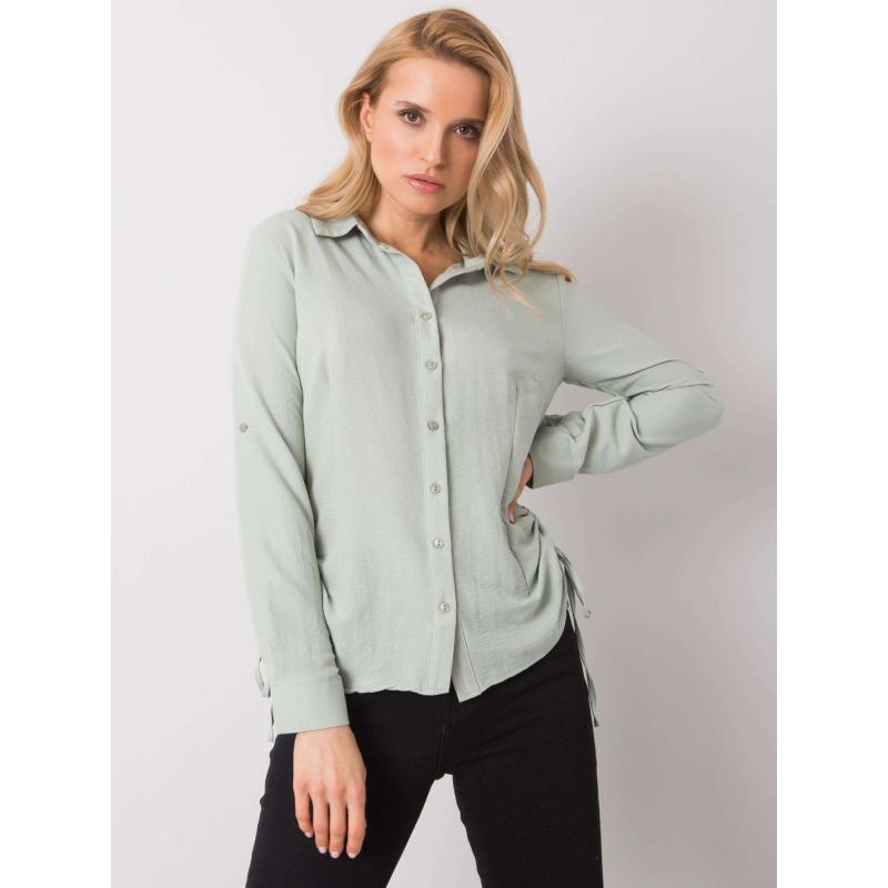 Dámská košile Zayna RUE PARIS mátově zelená 