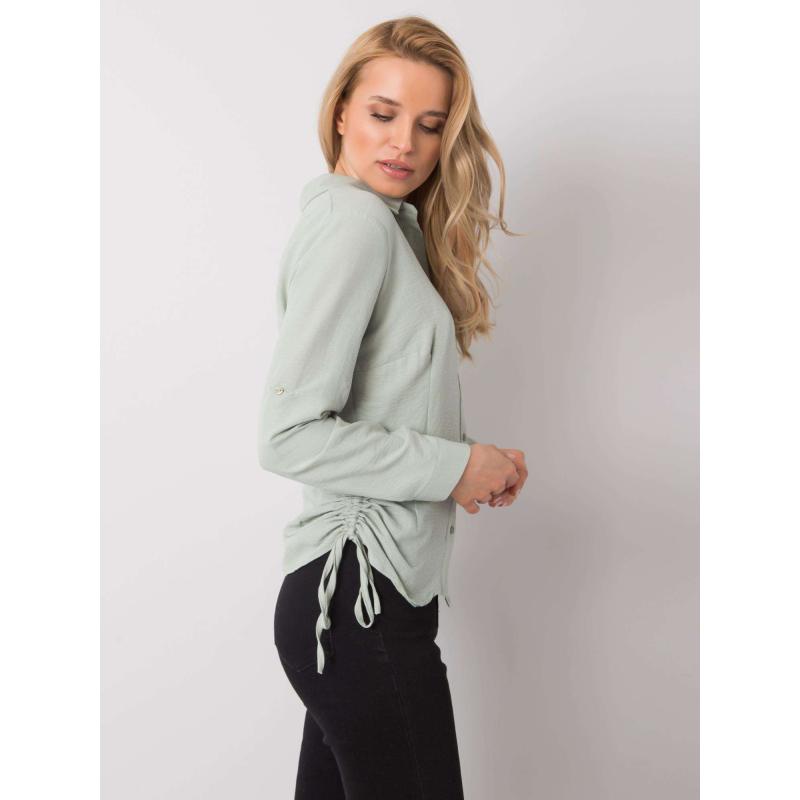 Dámská košile Zayna RUE PARIS mátově zelená 