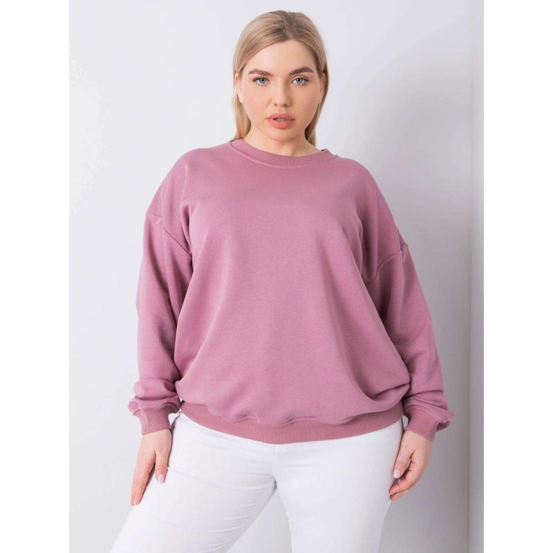 Női plus size kapucnis pulóver MISCHA pink