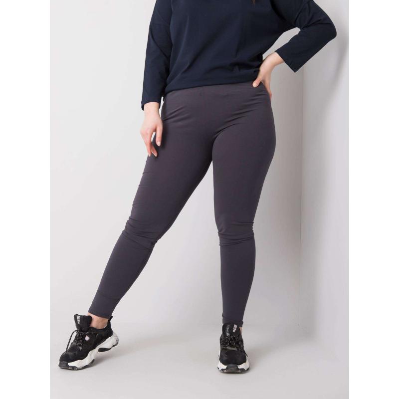 Női pamut leggings Phoebe plus size szürke