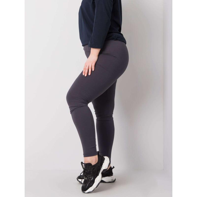 Női pamut leggings Phoebe plus size szürke