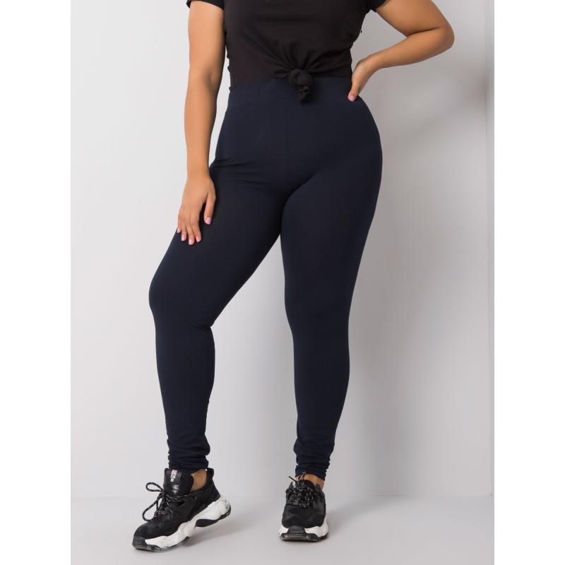 Női plus size pamut leggings PHOEBE tengerészkék