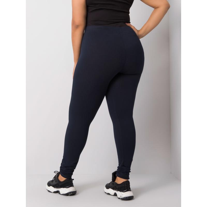 Női plus size pamut leggings PHOEBE tengerészkék