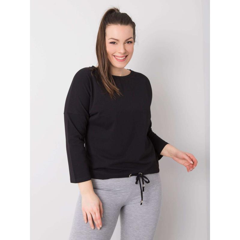 Dámská halenka plus size bavlněná SANDY černá