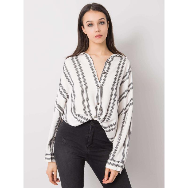 Női csíkos ing Augusta RUE PARIS ekrü-fekete
