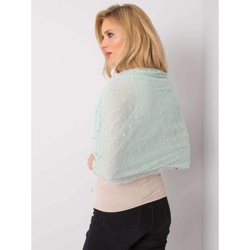 Dámská šála květinová TERRENACE mátově zelená 