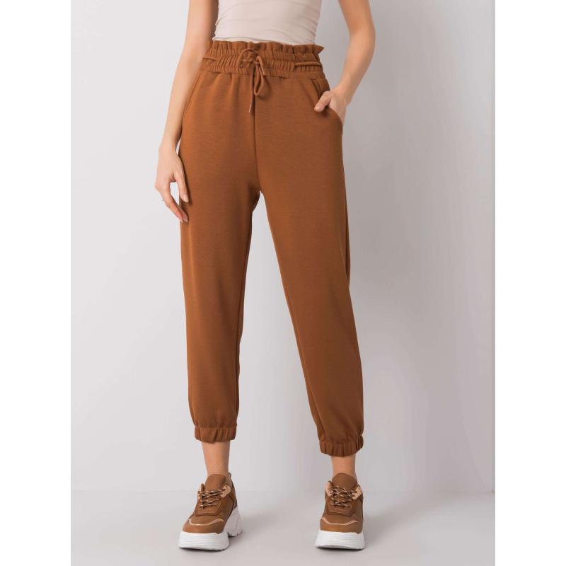 Dámské tepláky Sandra RUE PARIS hnědé 