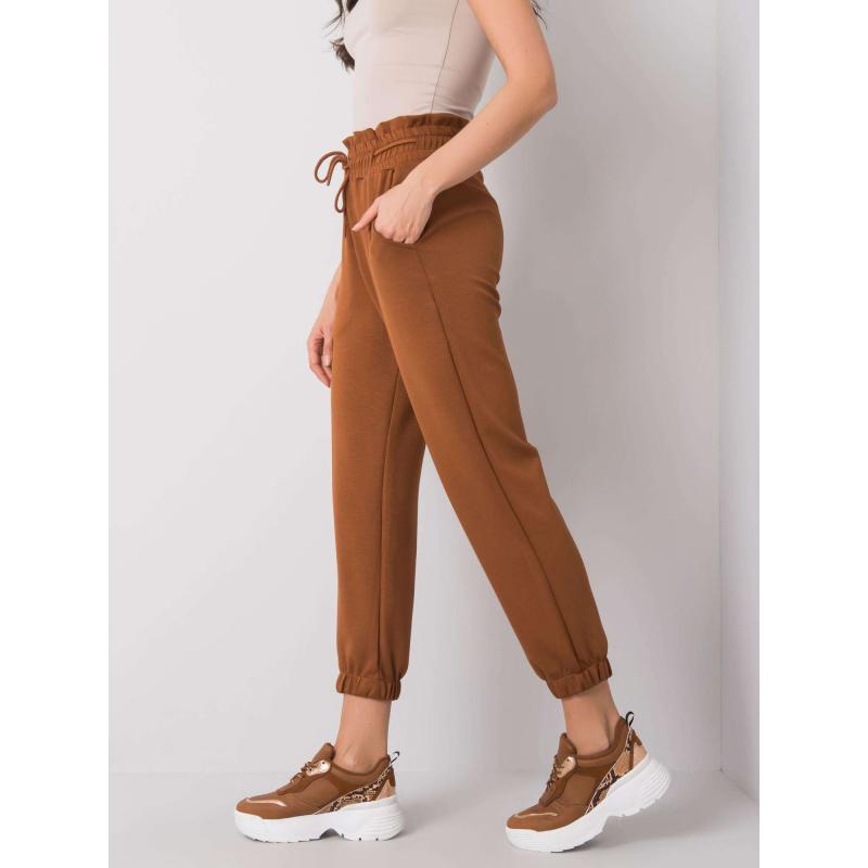 Dámské tepláky Sandra RUE PARIS hnědé 